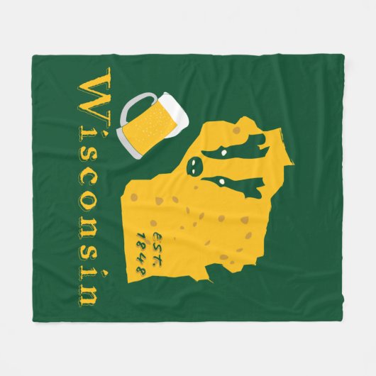 Wisconsin-Fleece-Decke Fleecedecke (Vorderseite (Horizontal))