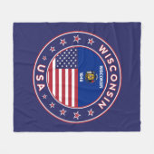 Wisconsin Fleecedecke (Vorderseite (Horizontal))