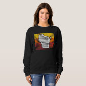 Wisconsin-Form Retro-Wave-Nostalgie-Gradient Sweatshirt (Vorne ganz)