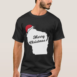 Wisconsin frohe Weihnachtsfeiertage T-Shirt