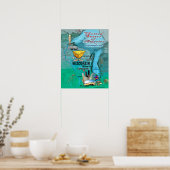 Wisconsin Fun Map Poster (Küche)