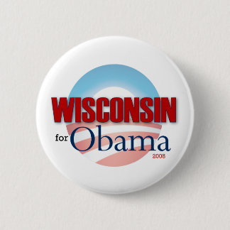 WISCONSIN für Obama Button