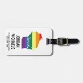 Wisconsin-Gay Pride| Karte der Zuhause Gepäckanhänger (Vorderseite horizontal)