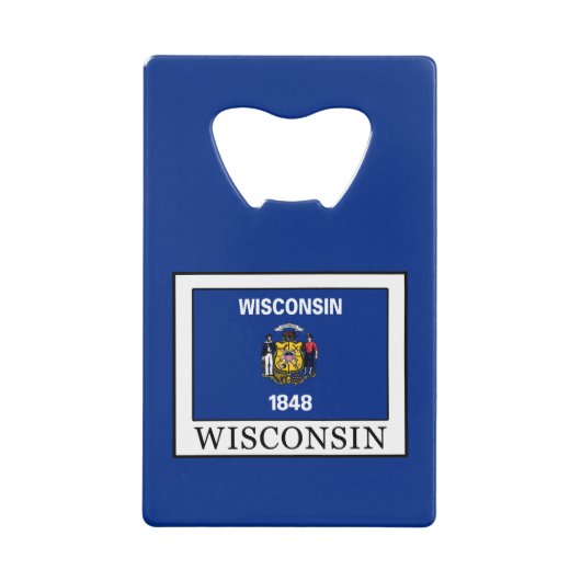 Wisconsin Geldbeutel Flaschenöffner (Vorderseite)