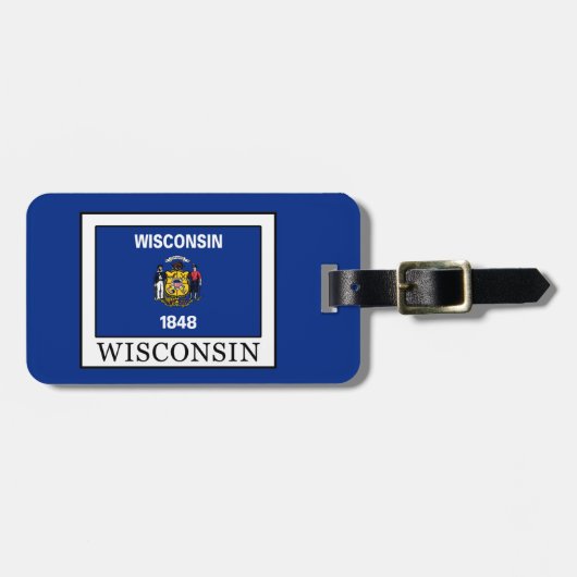 Wisconsin Gepäckanhänger (Vorderseite horizontal)