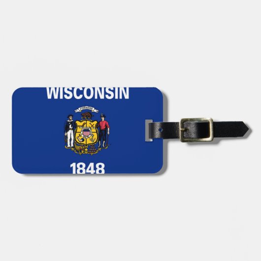Wisconsin Gepäckanhänger (Vorderseite horizontal)