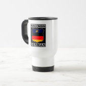 Wisconsin German American Travel Cup Reisebecher (Vorderseite Links)