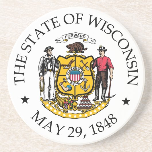 Wisconsin Getränkeuntersetzer (Vorne)
