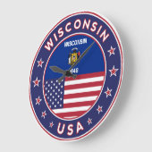 Wisconsin Große Wanduhr (Winkel)
