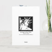 Wisconsin - Grußkarte Feiertagskarte (Rückseite)