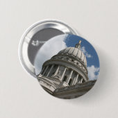 Wisconsin-Hauptstadt Button (Vorne & Hinten)