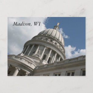 Wisconsin Hauptstadt Postcard Postkarte