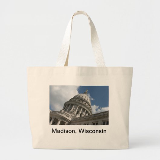 Wisconsin Hauptstadt Tote Tasche (Vorne)