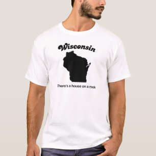 Wisconsin - Haus auf einem Felsen T-Shirt