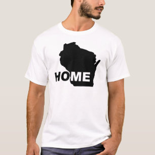 Wisconsin Heimweg-von-Staat-T-Shirt Tees
