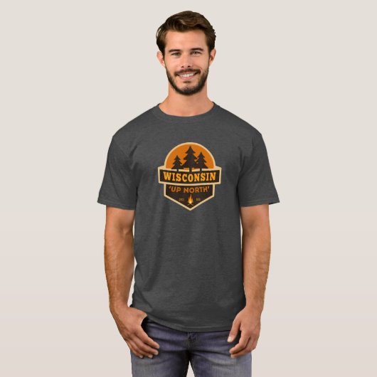Wisconsin herauf NordT-Shirt T-Shirt (Vorne ganz)