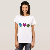 Wisconsin-Herz-Tiere T-Shirt (Vorne ganz)