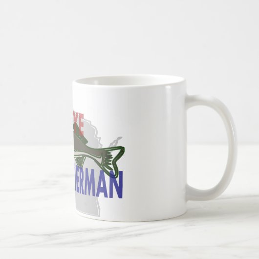 Wisconsin-Hornhautfleck-Fischer-Tasse Kaffeetasse (Rechts)