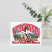 Wisconsin Horse Postkarte (Stehend Vorderseite)
