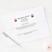 Wisconsin Hütte Zuhause-Label-Bäckerei Quadratischer Aufkleber (Umschlag)