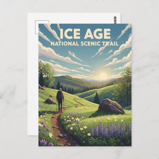 Wisconsin Ice Age National Landschaftlich Trail Postkarte (Vorne/Hinten)