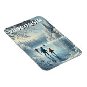 Wisconsin Ice Skaten Magnet (Rechte Seite)