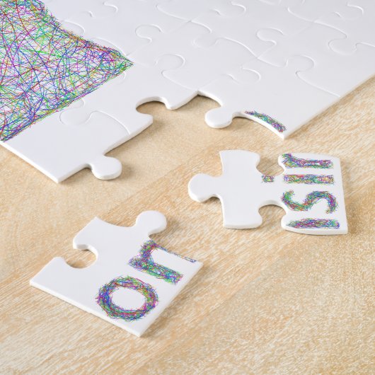 Wisconsin-Karte Puzzle (Seite)