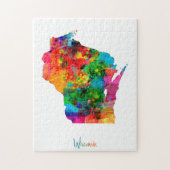 Wisconsin-Karte Puzzle (Vertikal)