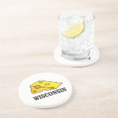 Wisconsin-Käsekopf Getränkeuntersetzer (Seite)