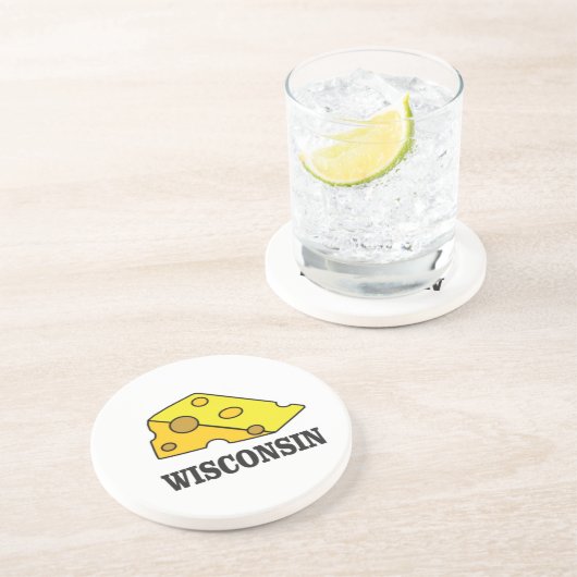 Wisconsin-Käsekopf Getränkeuntersetzer (Seite)