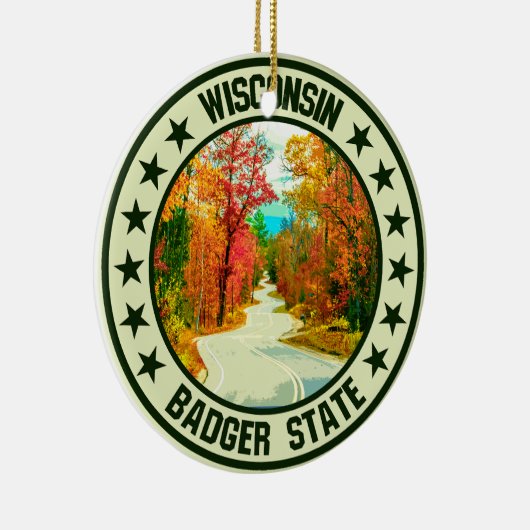 Wisconsin Keramik Ornament (Rechts)