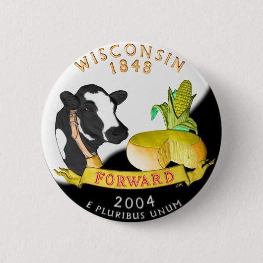 Wisconsin-Knopf Button (Vorderseite)