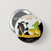 Wisconsin-Knopf Button (Vorne & Hinten)