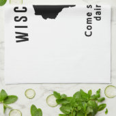 Wisconsin kommen Geruch unsere Molkereiluft Handtuch (Gefaltet)