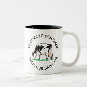 Wisconsin-Kuh-MolkereiBauers-Spaß-Kaffee-Tasse Zweifarbige Tasse