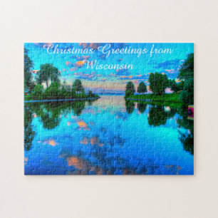 Wisconsin Lake Scene. Jigsaw Puzzle