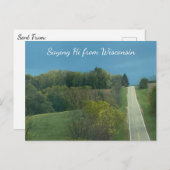 Wisconsin Landscape Fotografy Sprichwort hi Postkarte (Vorne/Hinten)