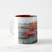 Wisconsin Landschaft-Tasse Zweifarbige Tasse (Vorderseite Links)
