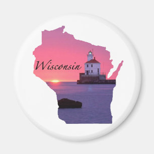 Wisconsin-Leuchtturm Magnet