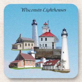 Wisconsin-Leuchttürme-Achterbahn Getränkeuntersetzer