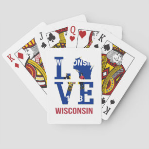 Wisconsin-Liebe Spielkarten