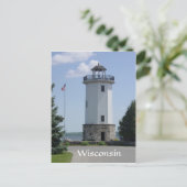 Wisconsin Lighthouse Postkarte (Stehend Vorderseite)