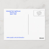 Wisconsin Lighthouse Postkarte (Rückseite)