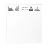 Wisconsin Lighthouses Notizblock (Vorderseite)