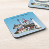 Wisconsin Lighthouses Untersetzer (Linke Seite)