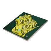 Wisconsin-Lizenz-Platten-Karten-Keramik-Fliese Fliese (Seite)