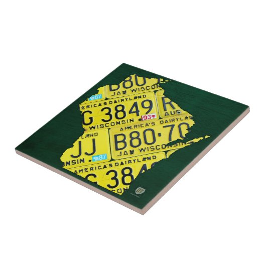 Wisconsin-Lizenz-Platten-Karten-Keramik-Fliese Fliese (Seite)