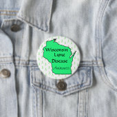 Wisconsin Lyme Disease Awareness Button (Beispiel)