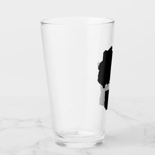 Wisconsin Madison Skyline Theme Beer Glass Glas (Rechts)