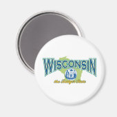 Wisconsin Magnet (Vorderseite/Rückseite)